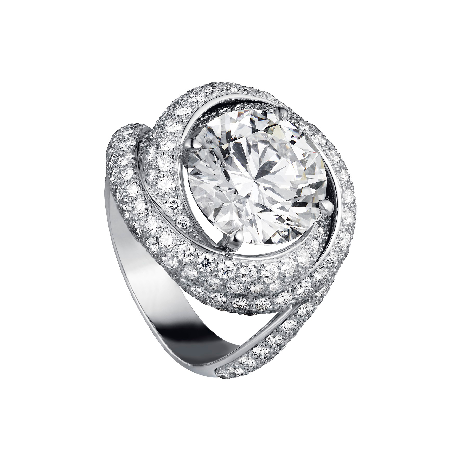 cartier trinity ruban solitaire ring price