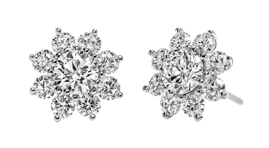 sunflower by harry winston diamond earrings