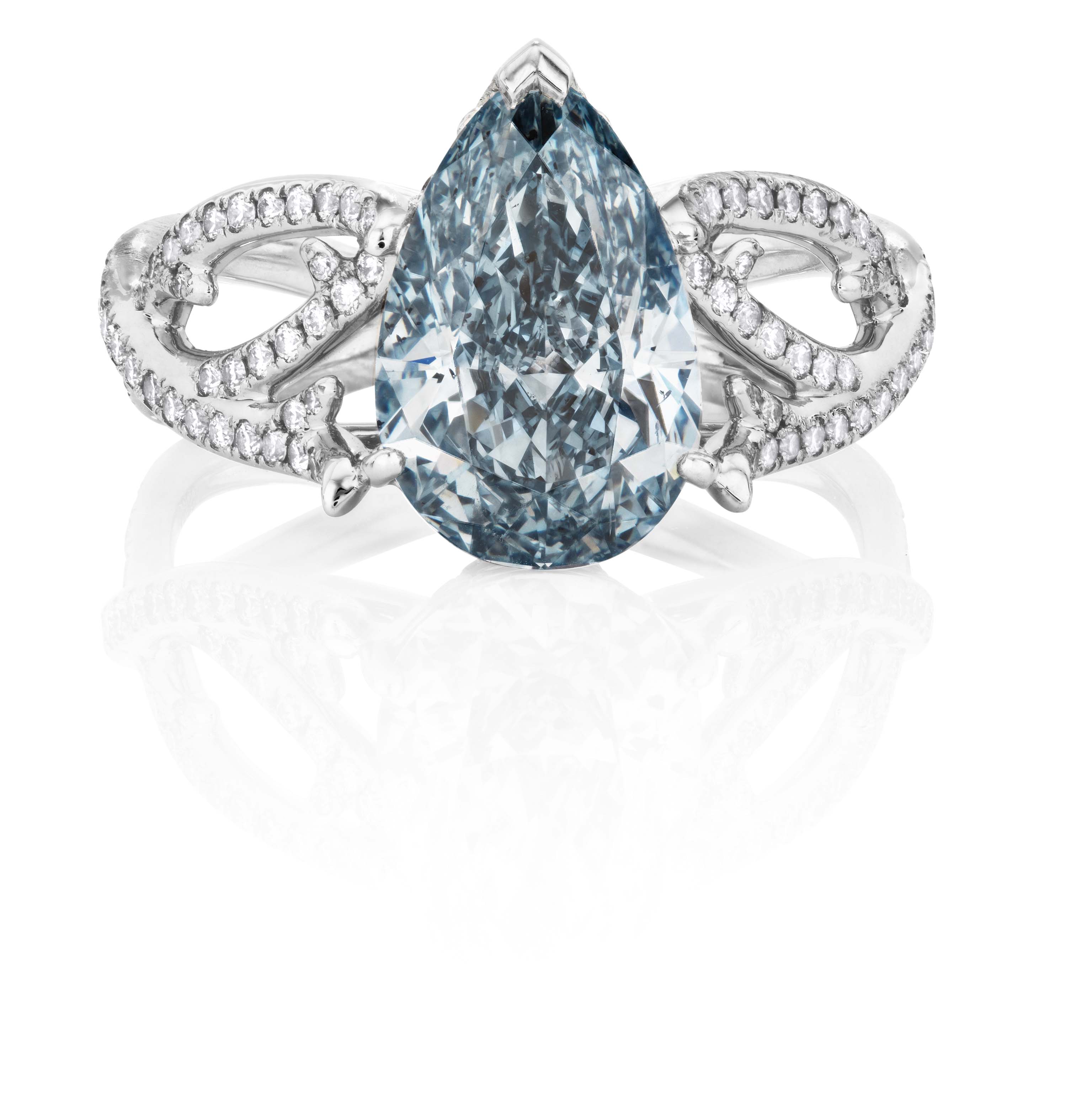 de beers blue diamond ring