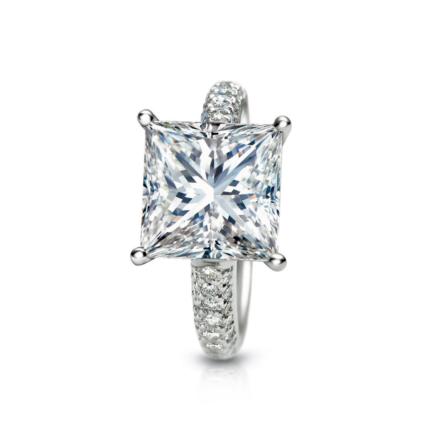 The romance of princess-cut engagement rings