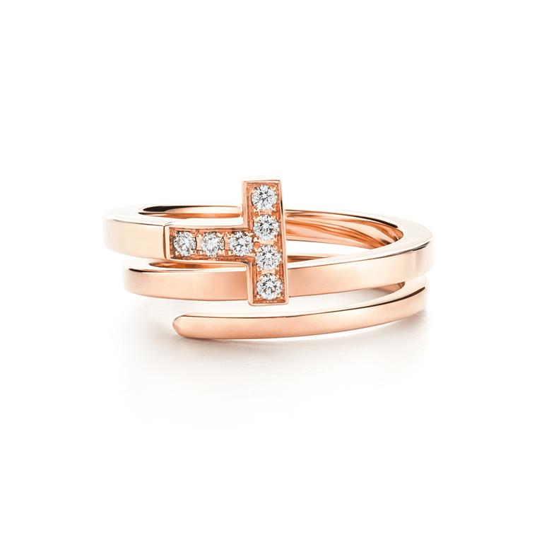 Tiffany T wrap ring in rose gold