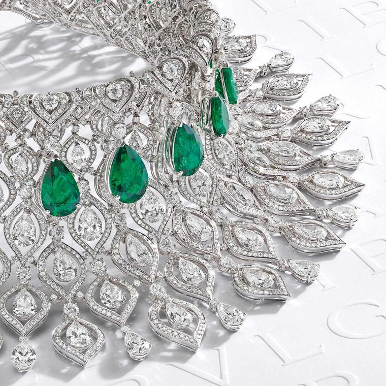 Emerald Glory diamond necklace by Bulgari 