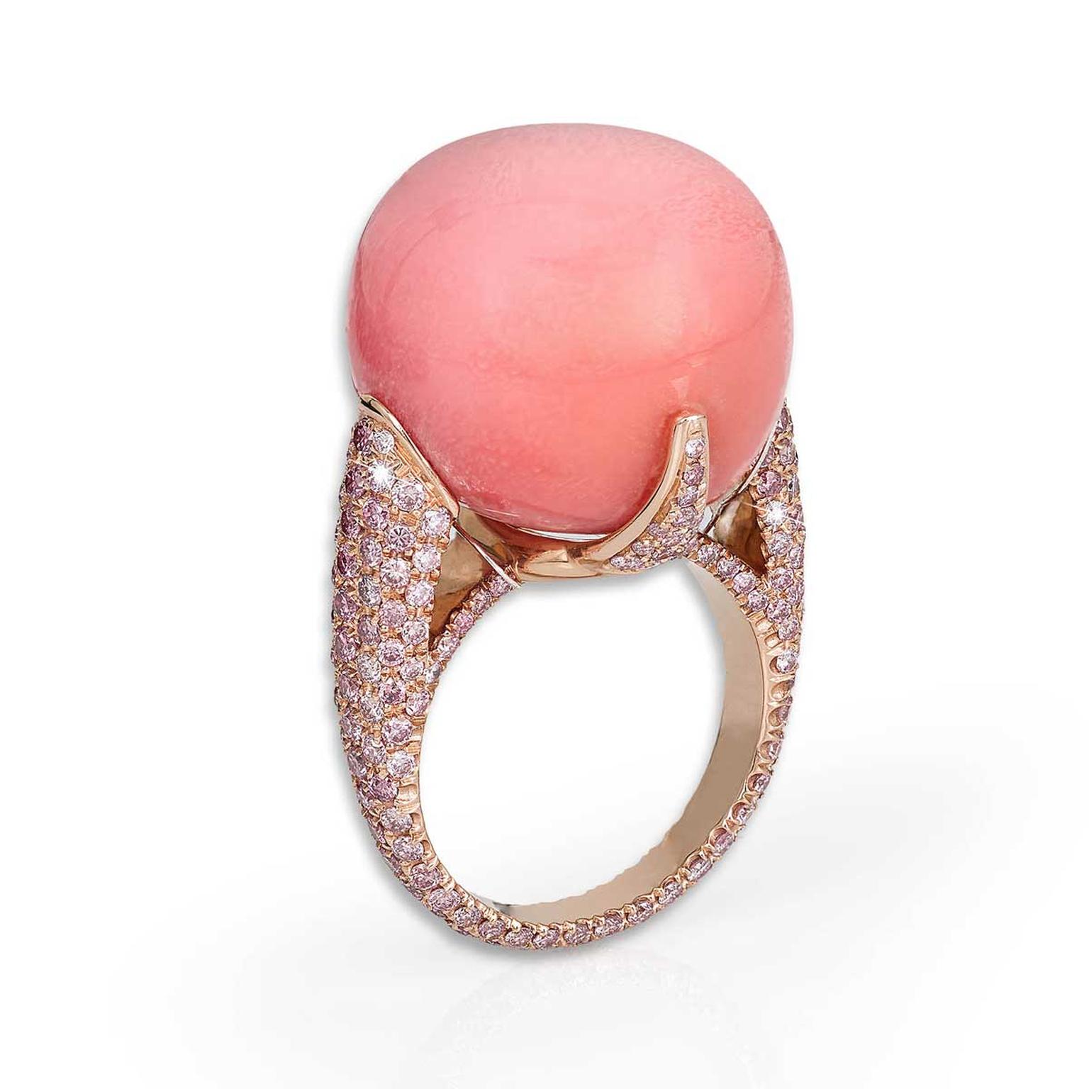 pink pearl ring