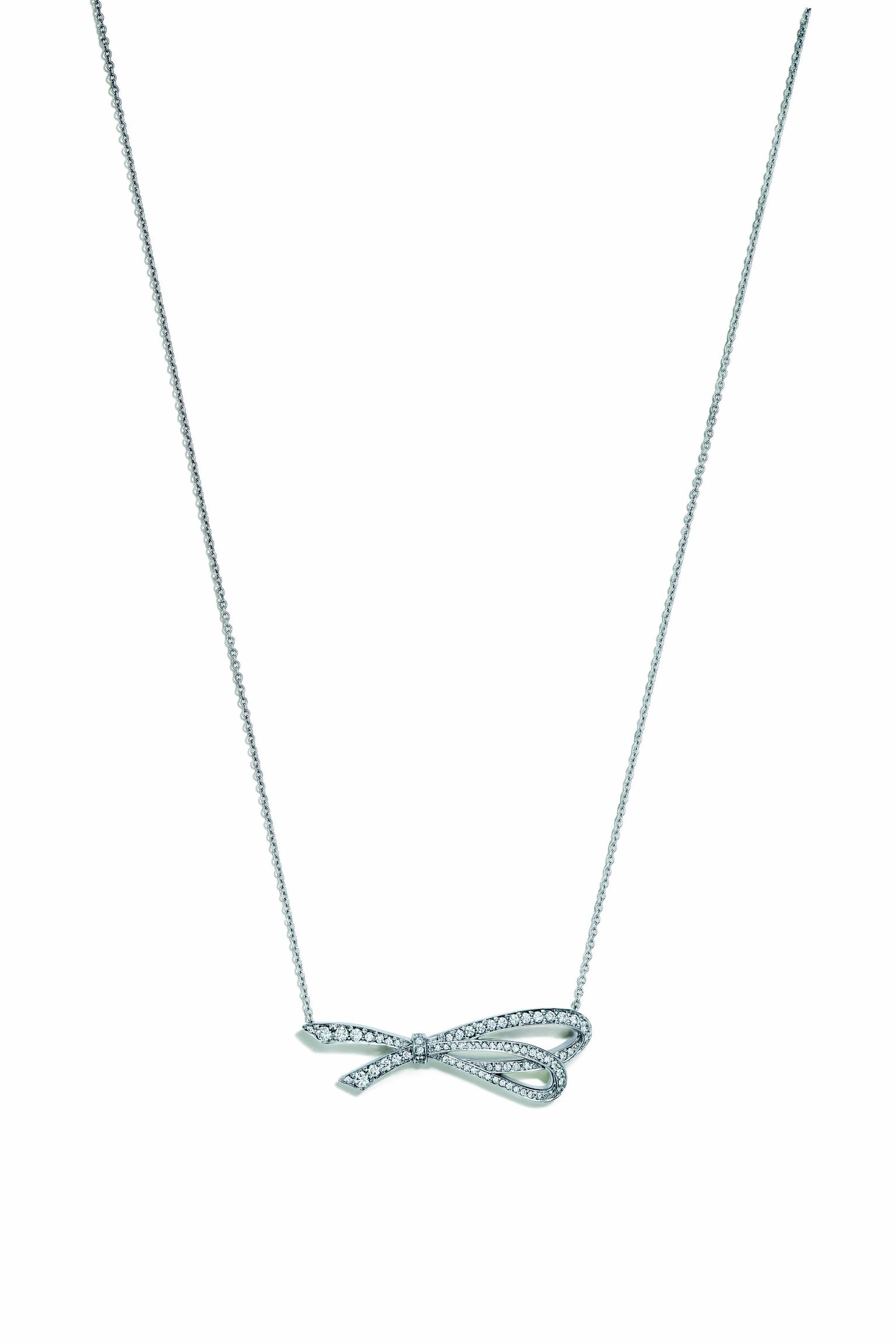 tiffany bow necklace