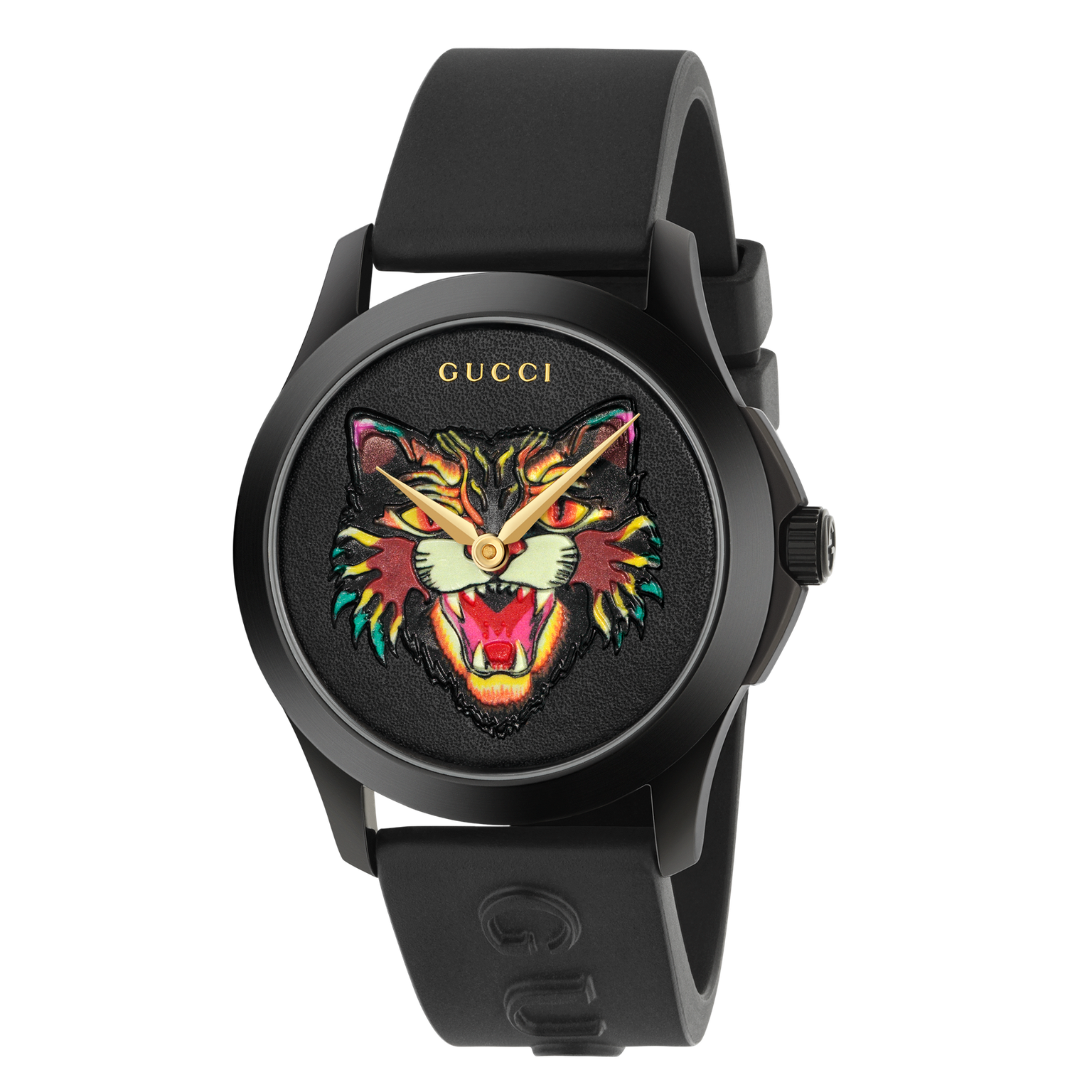 G-Timeless watch with cat dial | Gucci 
