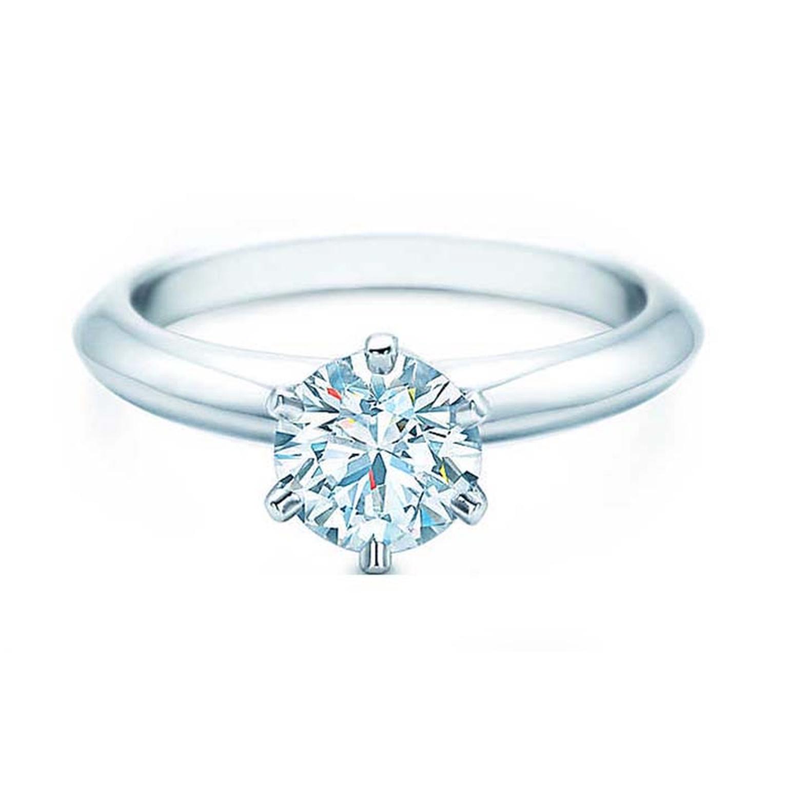 1 carat diamond Tiffany setting 