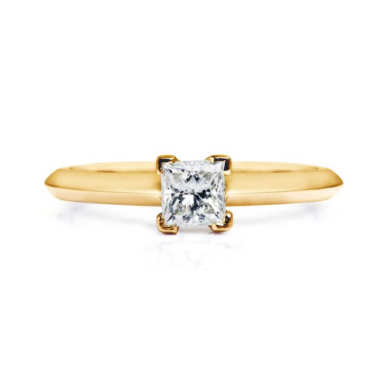 Nova ethical princess-cut diamond engagement ring