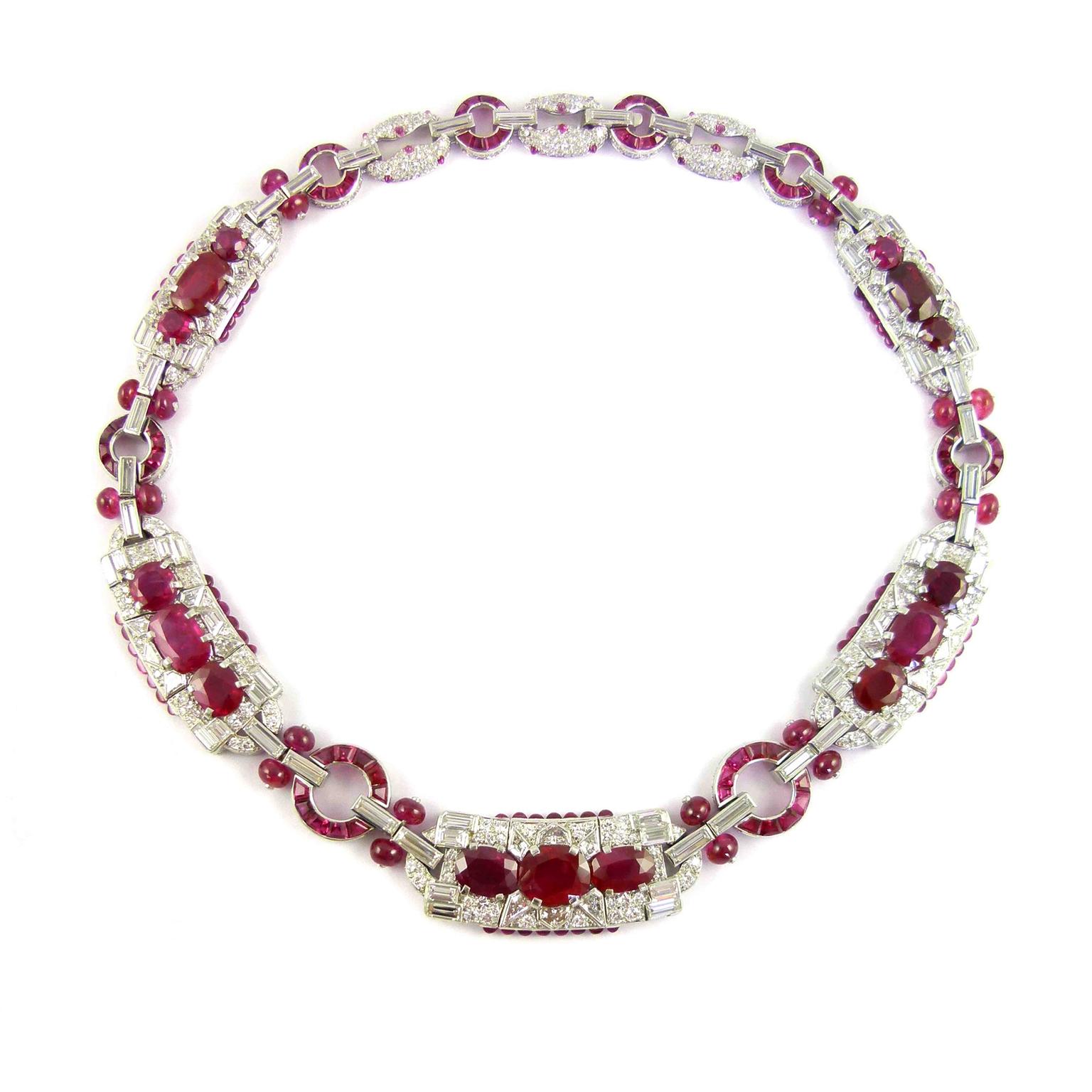 1930s Burmese ruby necklace | Cartier 