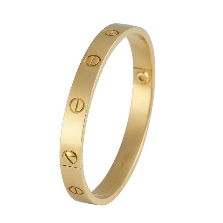 cartier love bangle round or oval