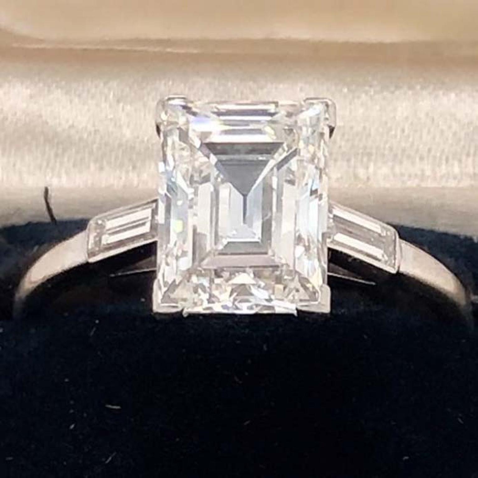 1925 cartier solitaire diamond engagement ring