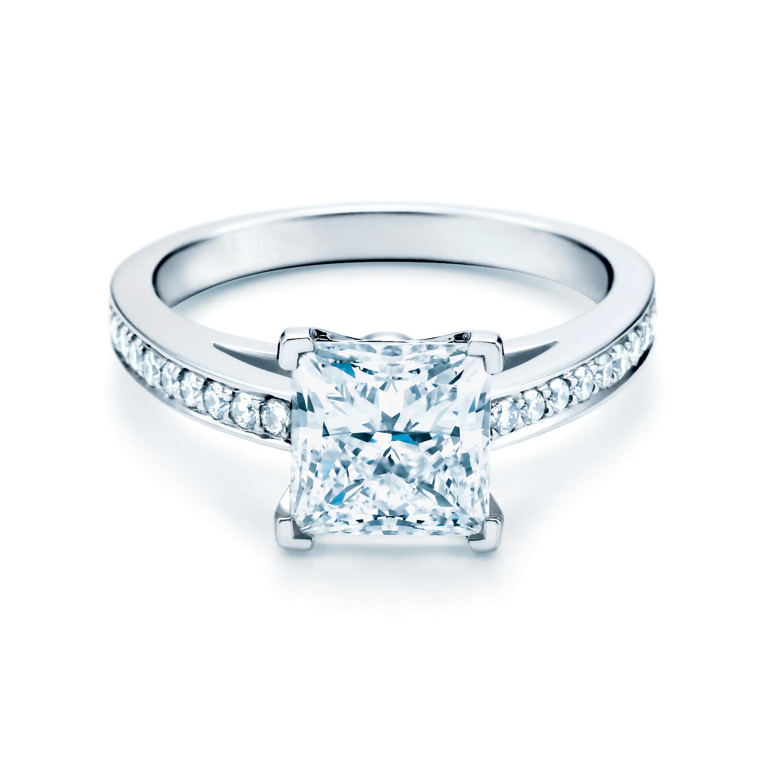 2 carat princess cut diamond ring tiffany