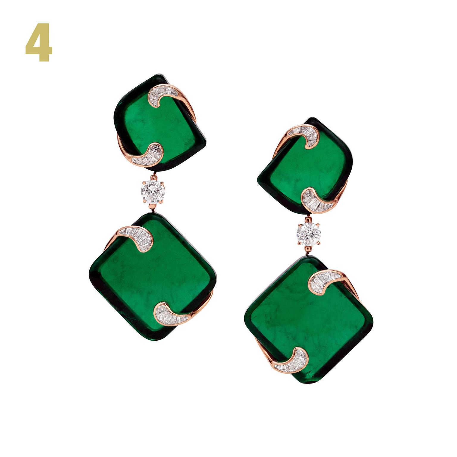 Hidden Treasures emerald earrings