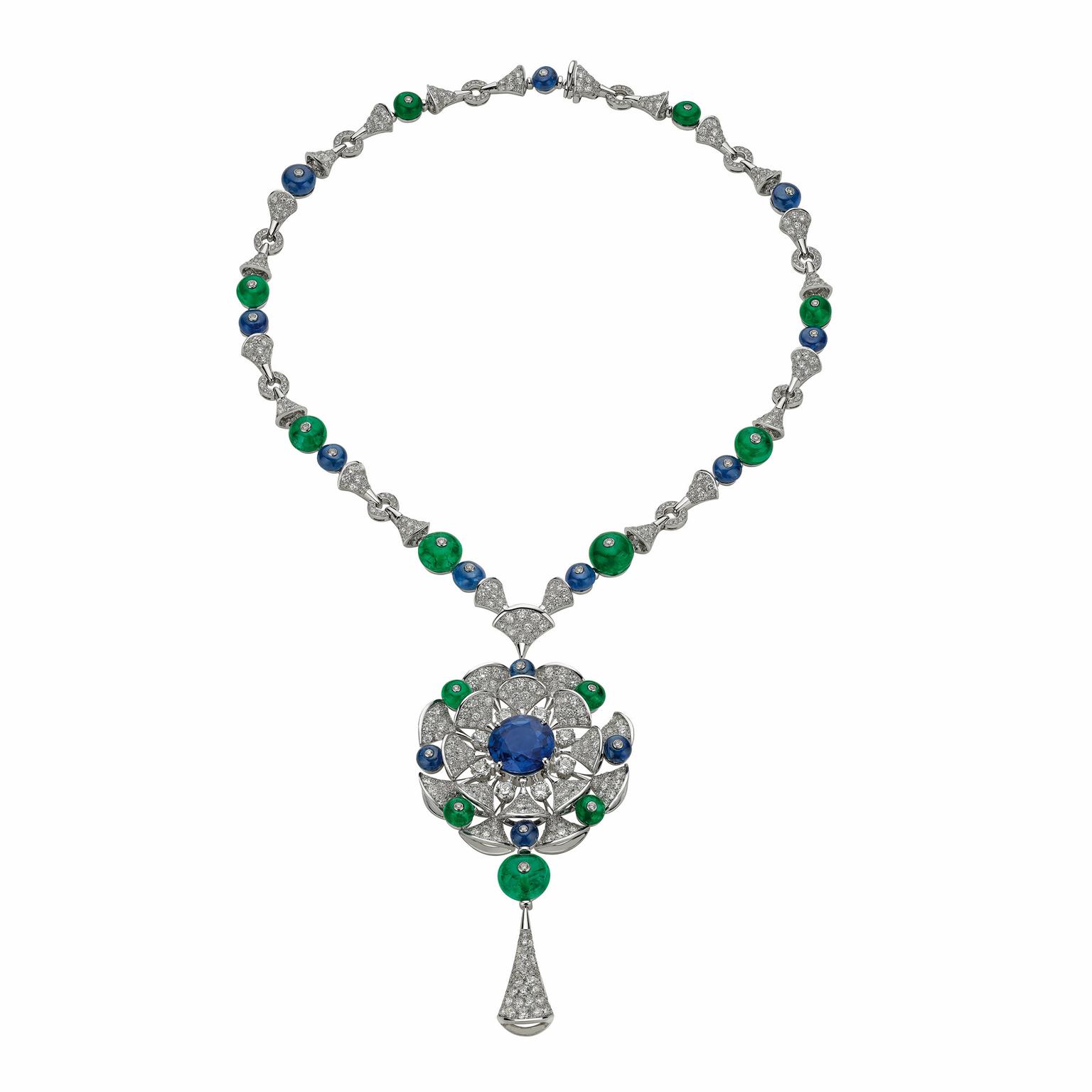 bulgari diamond and sapphire necklace