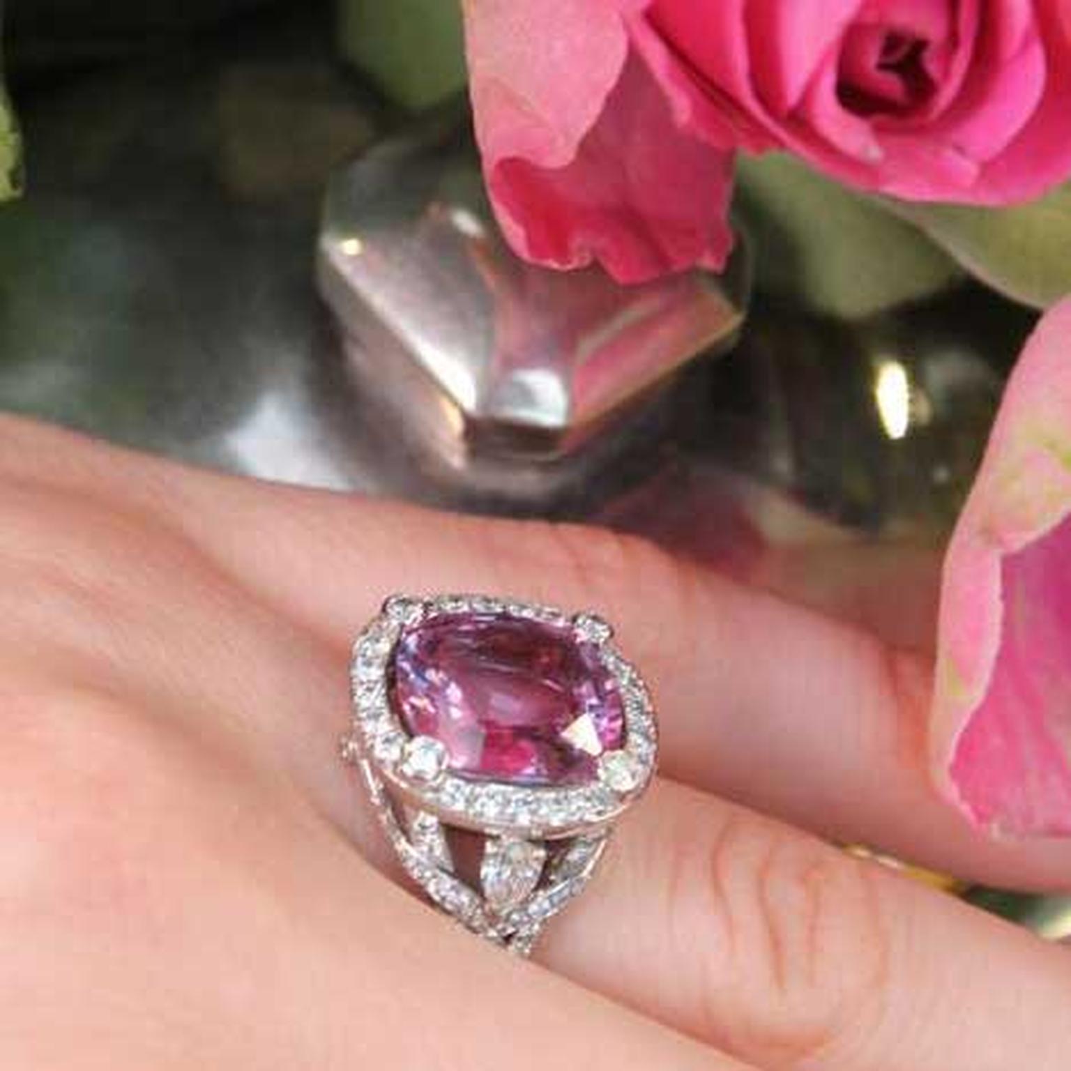 pink sapphire engagement rings tiffany