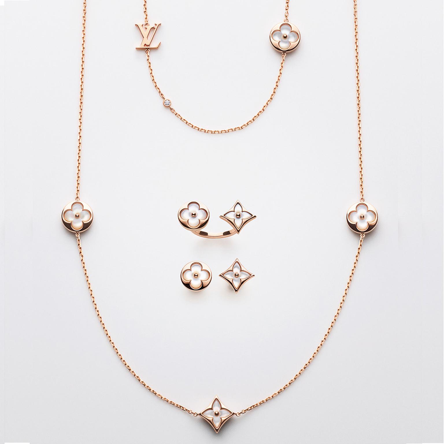 Louis Vuitton Pink Star Blossom Necklace Metal ref.766273 - Joli