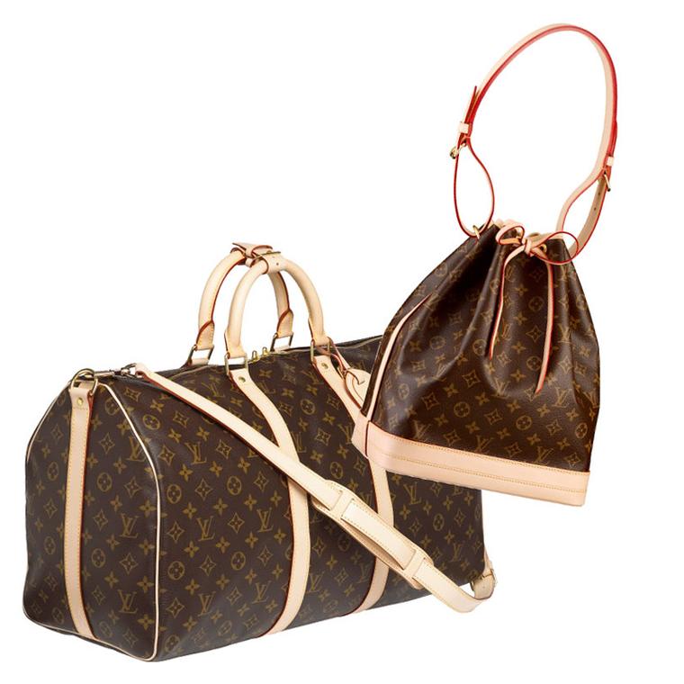Louis Vuitton Keepall and Noe bags