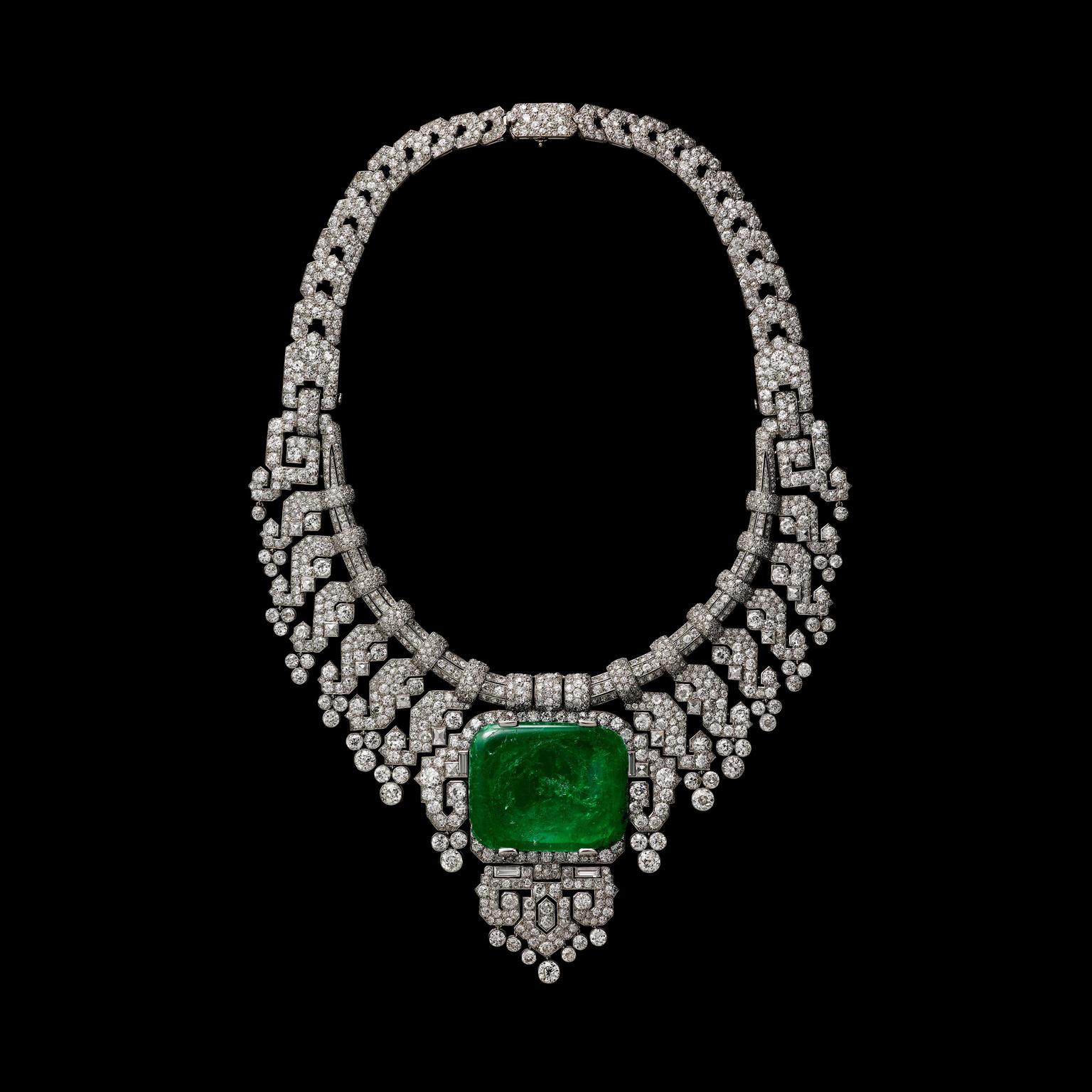 cartier emerald pendant