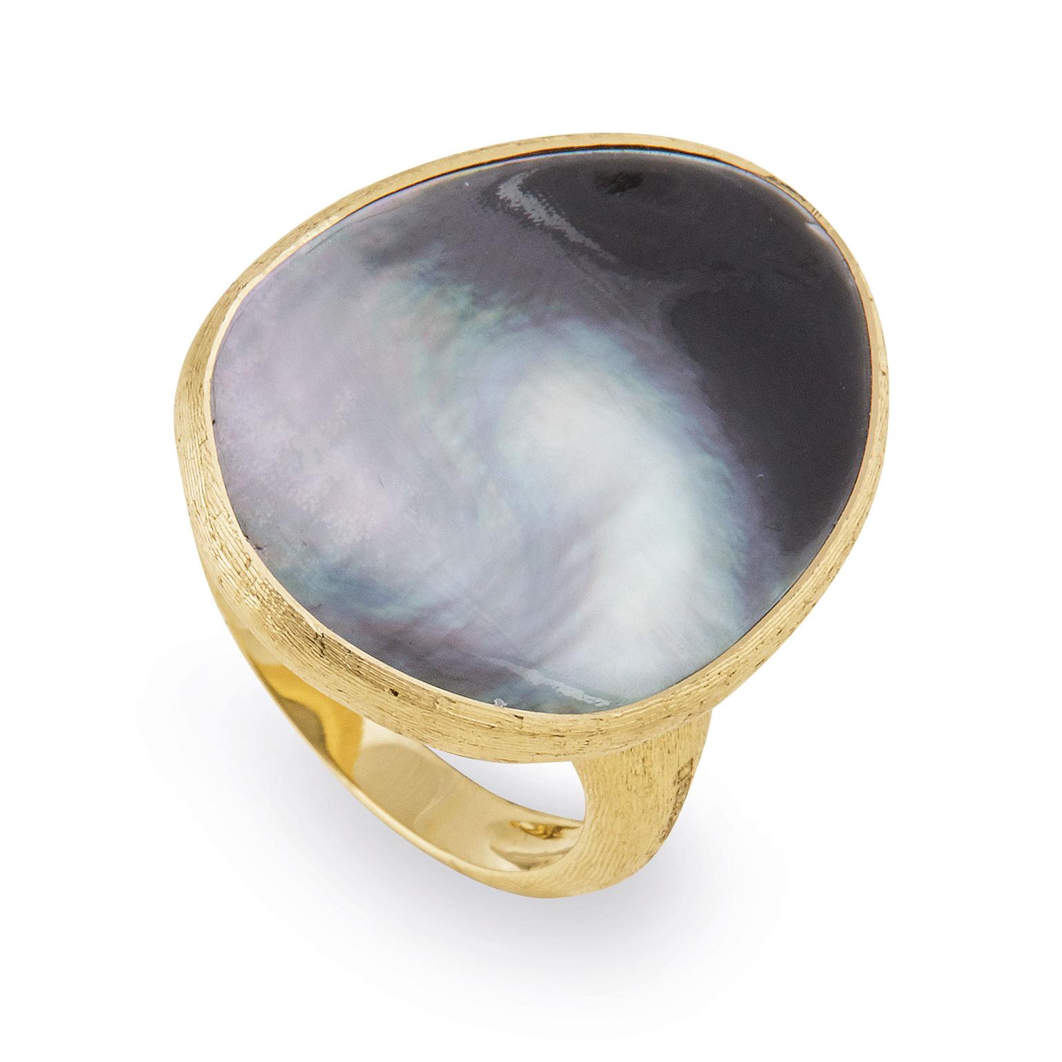 Marco Bicego Lunaria grey mother-of-pearl ring