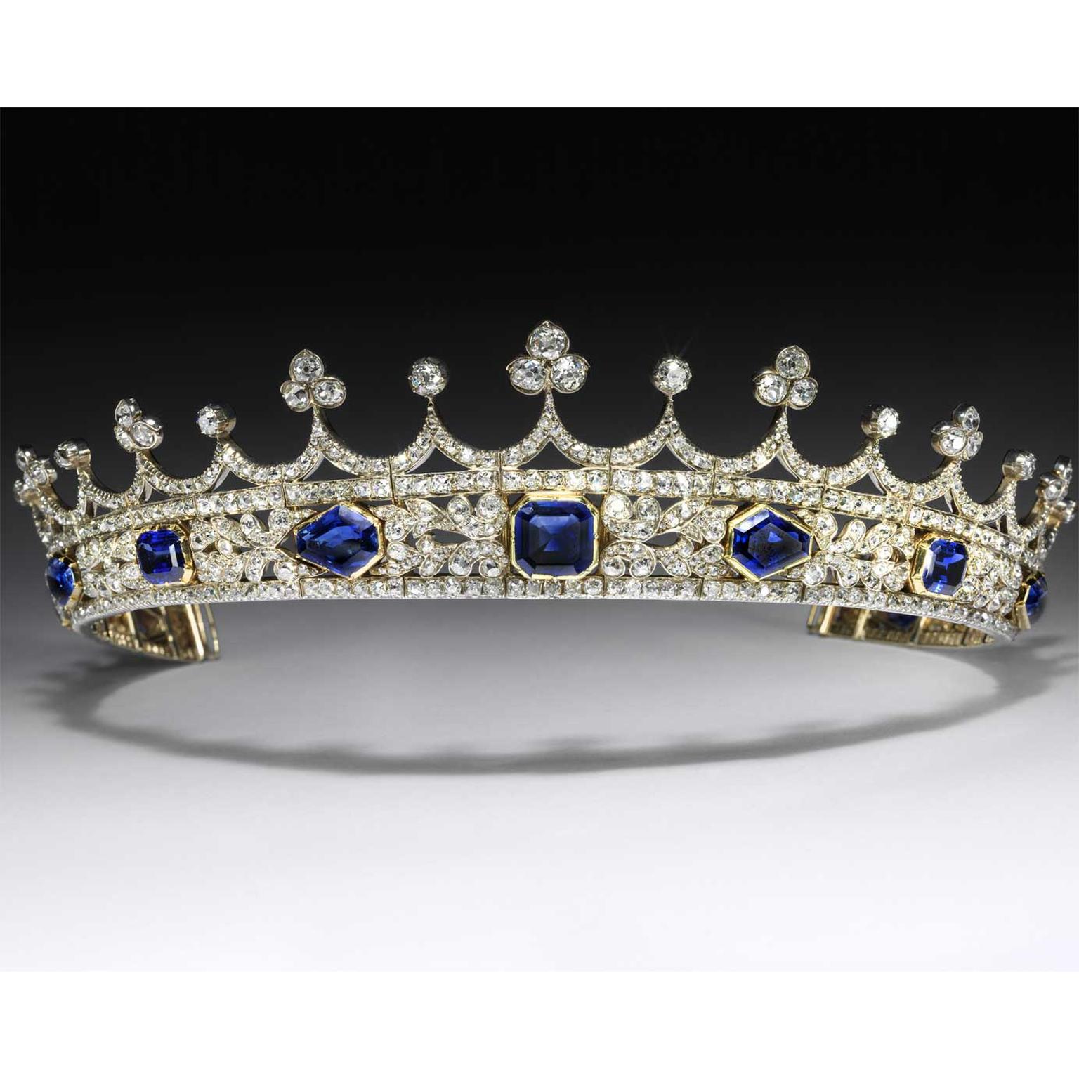  Queen Victoria sapphire and diamond coronet