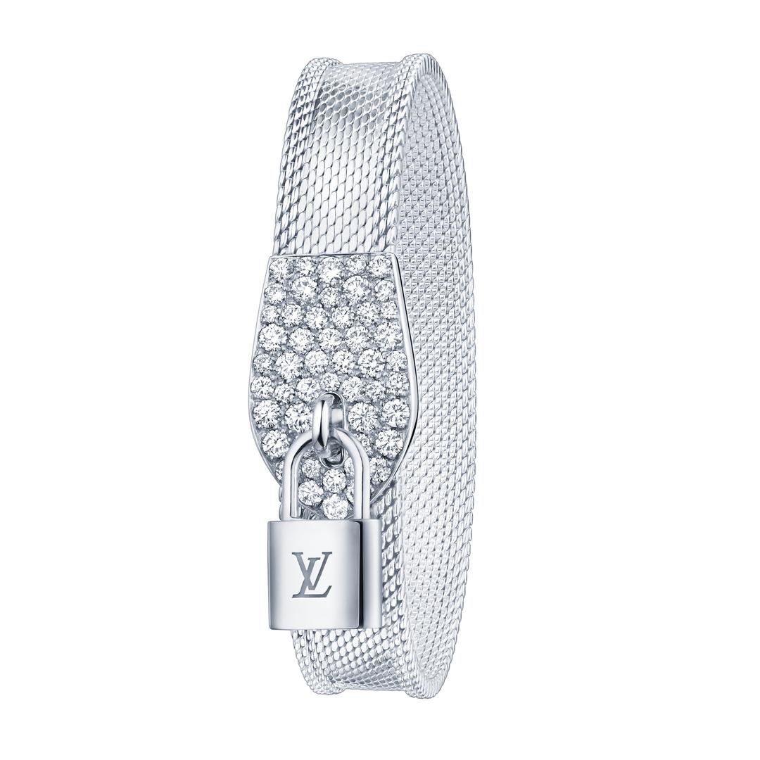 Louis Vuitton LV Lockit Doudou Red Cord Sterling Silver Padlock Charm  Bracelet