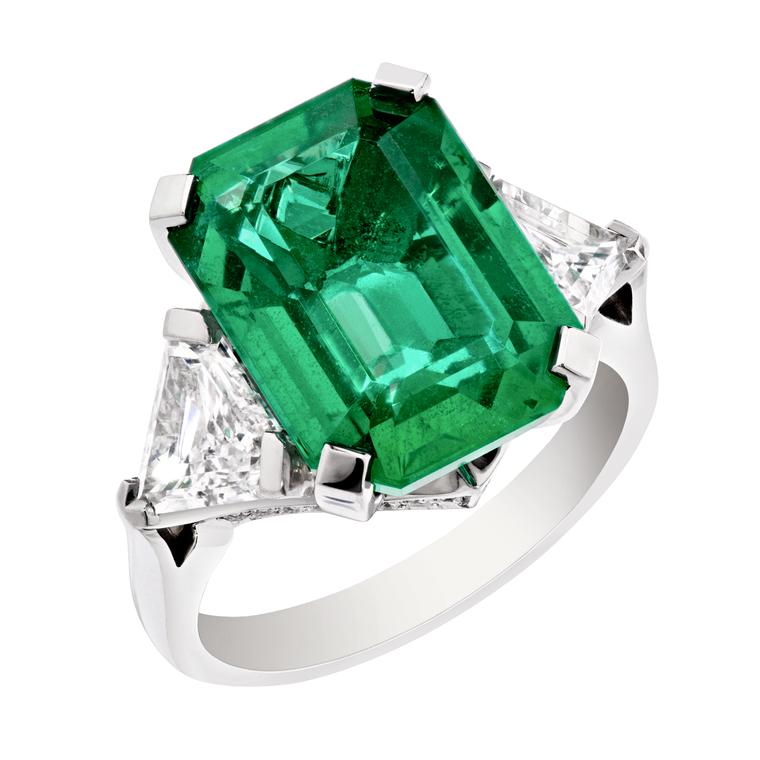 African emerald ring