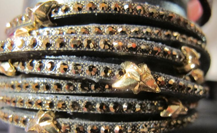 Get a load of Tomas Donocik's leather bracelets studded with gold stars from £165.