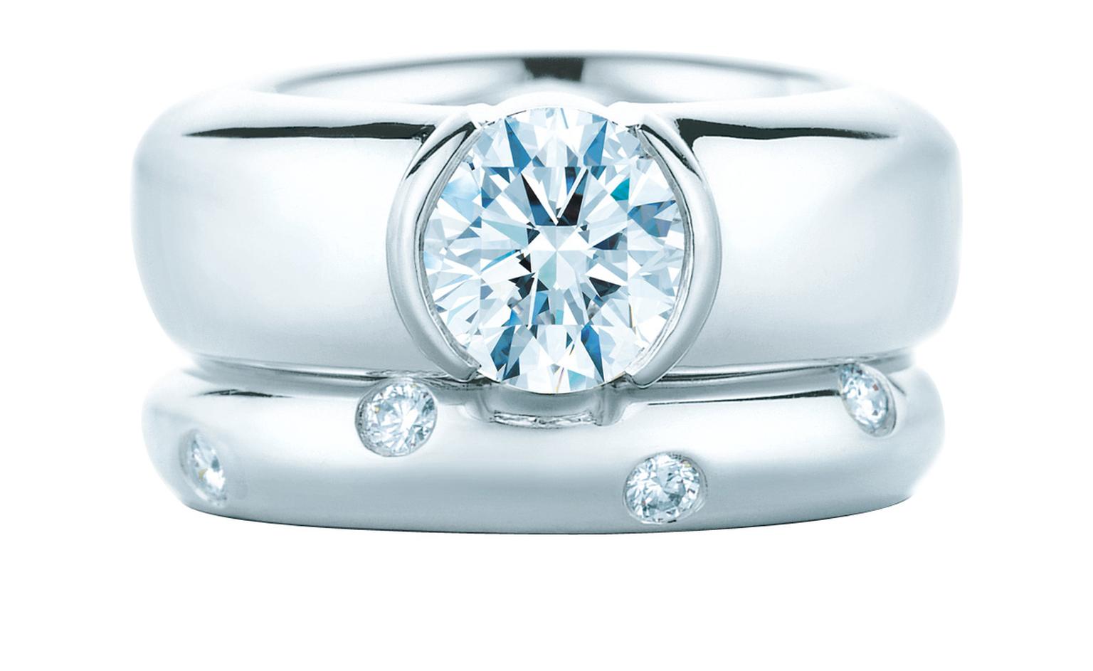 tiffany bezel diamond ring