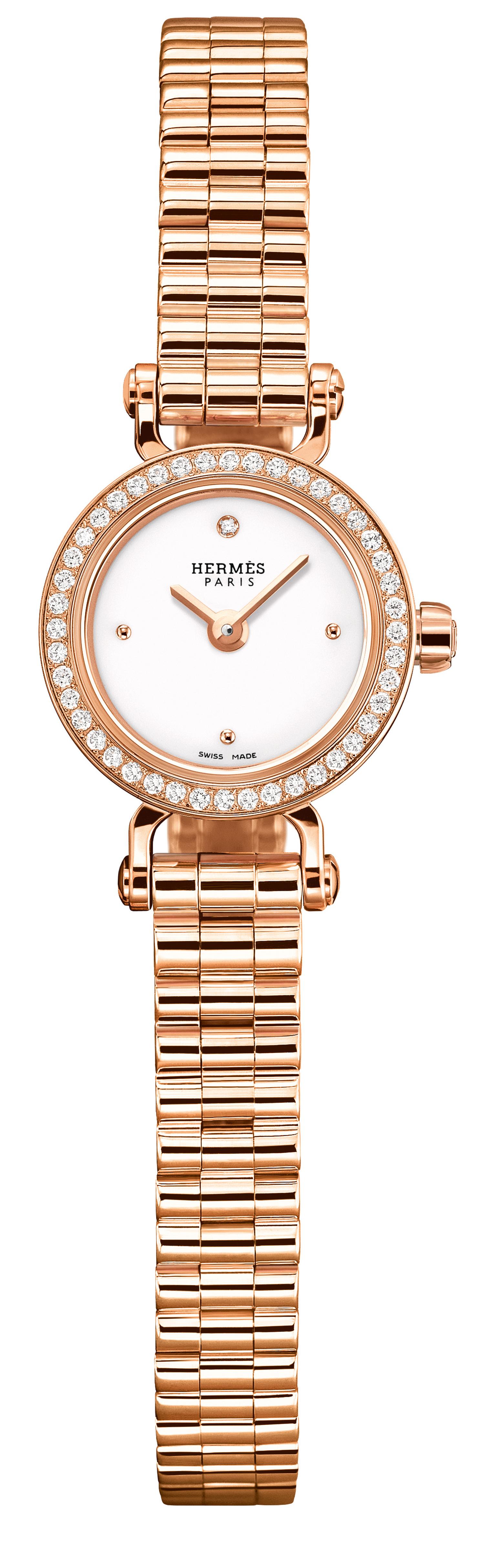 hermes gold watch ladies
