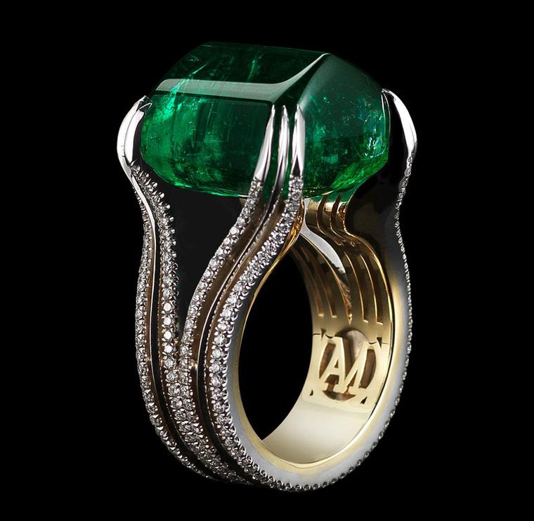 Gemfields and Alexandra Mor emerald ring