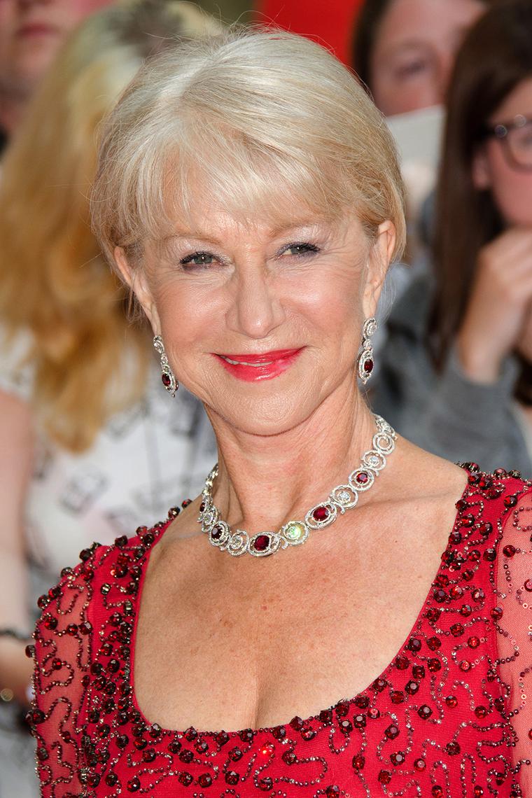 Lady in red Dame Helen Mirren is radiant in Boodles