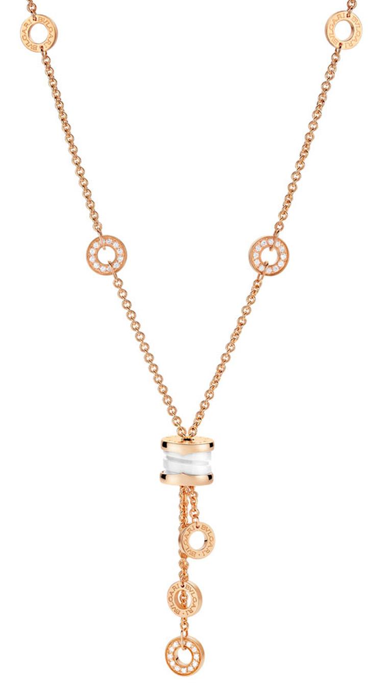 bvlgari rose gold necklace price