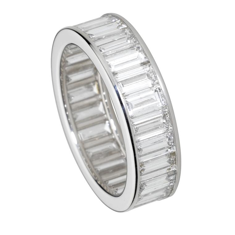 eternity style rings as wedding bands 