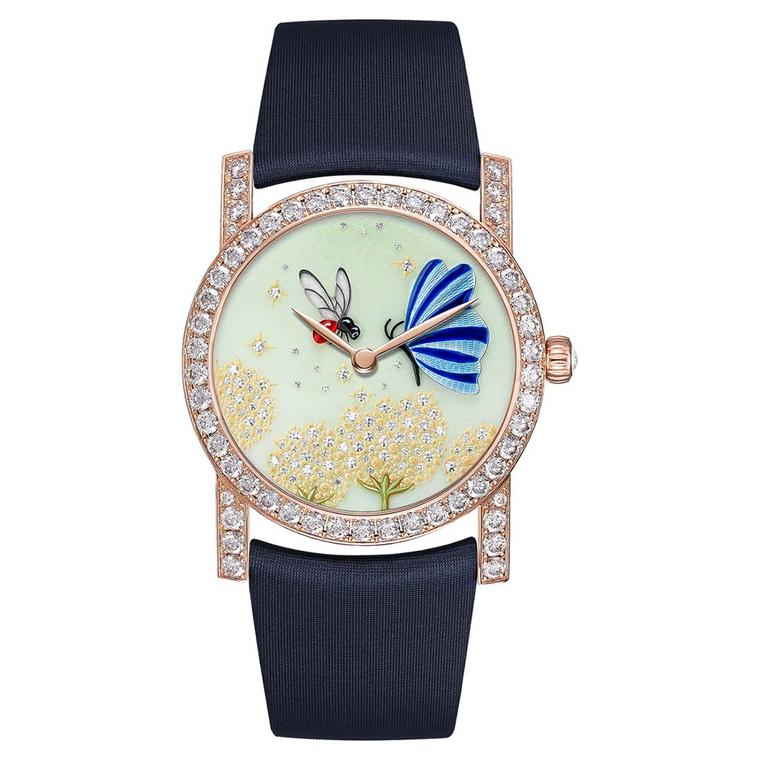 Birds bees and butterflies flutter across the dials of the latest Chaumet watches for women