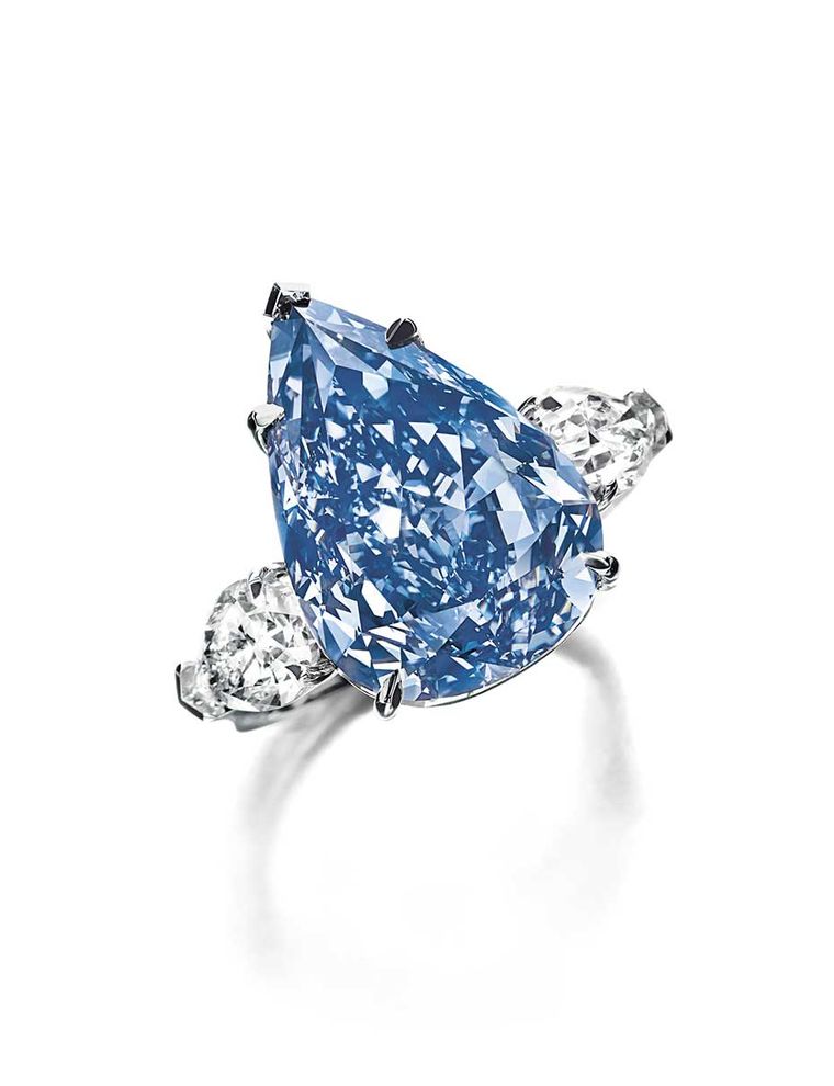 Flawless Fancy Vivid Blue Diamond Is Renamed The Winston Blue And Sets ...