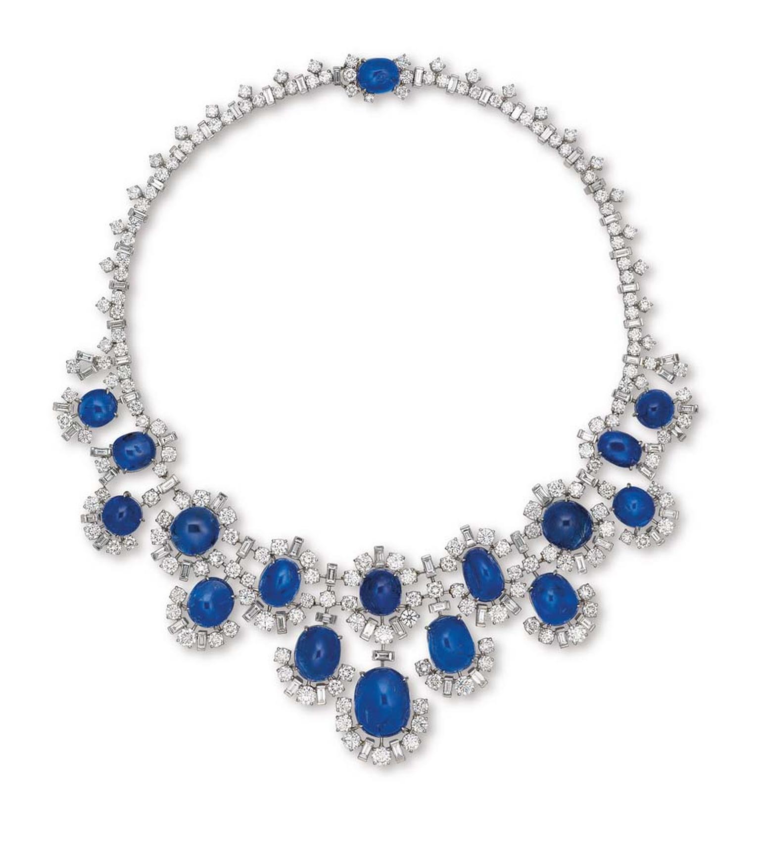 Bulgari sapphire and diamond necklace 
