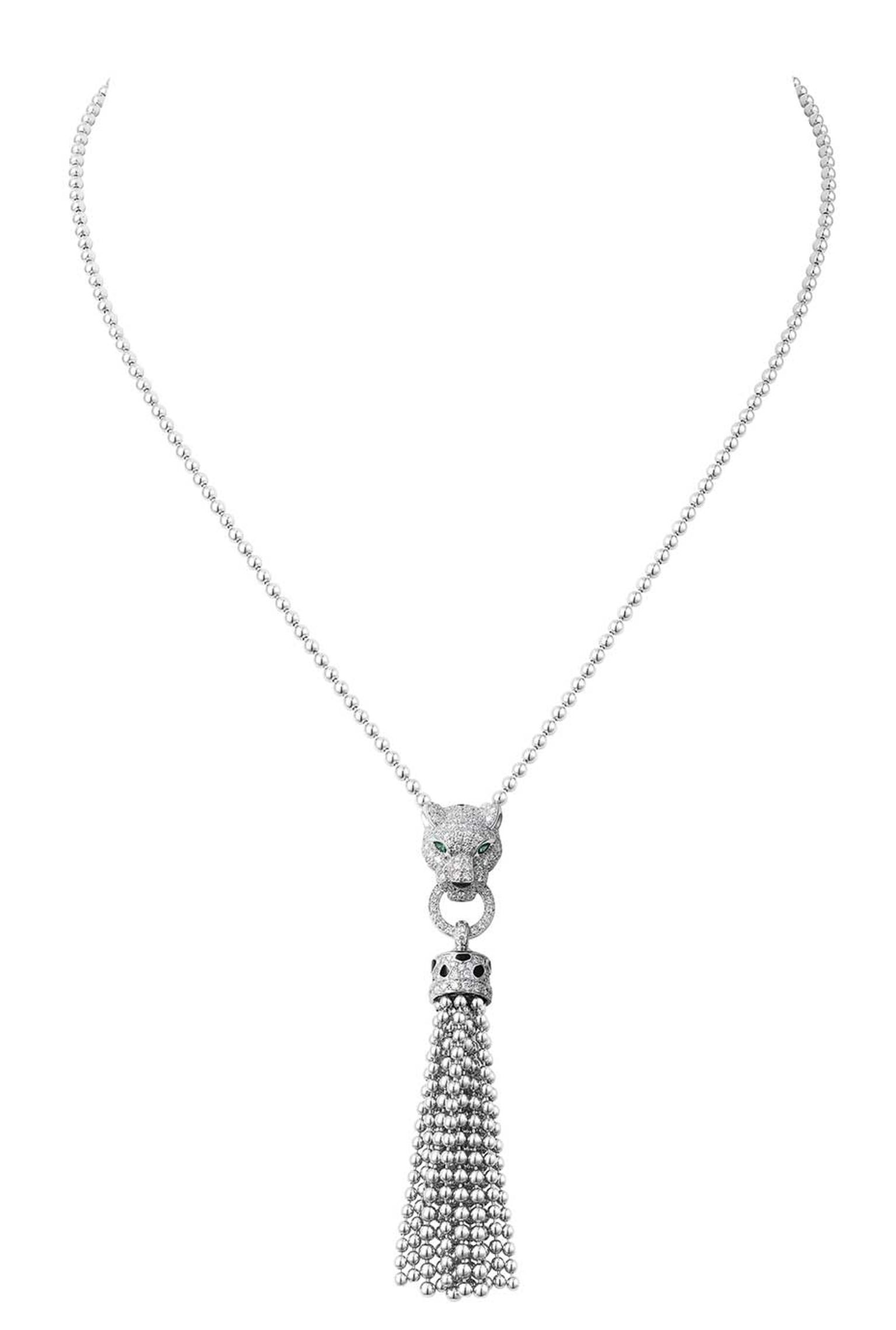 de Cartier tassel necklace in white gold
