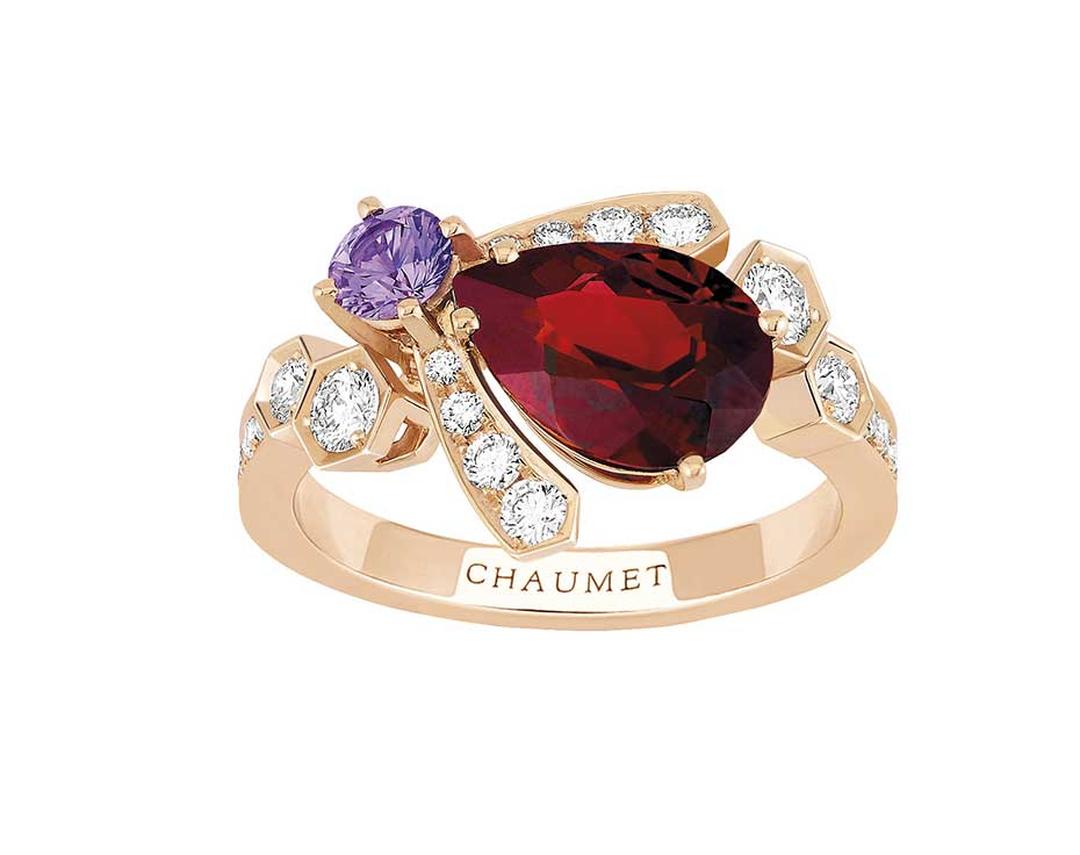 Bee My Love garnet ring | Chaumet | The Jewellery Editor