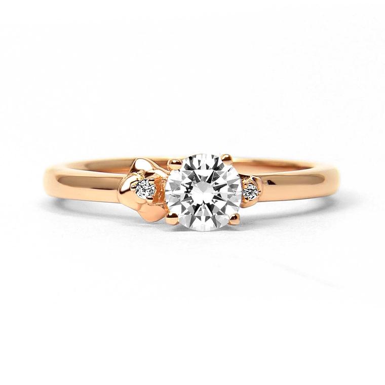 Cherry Blossom ethical diamond engagement ring