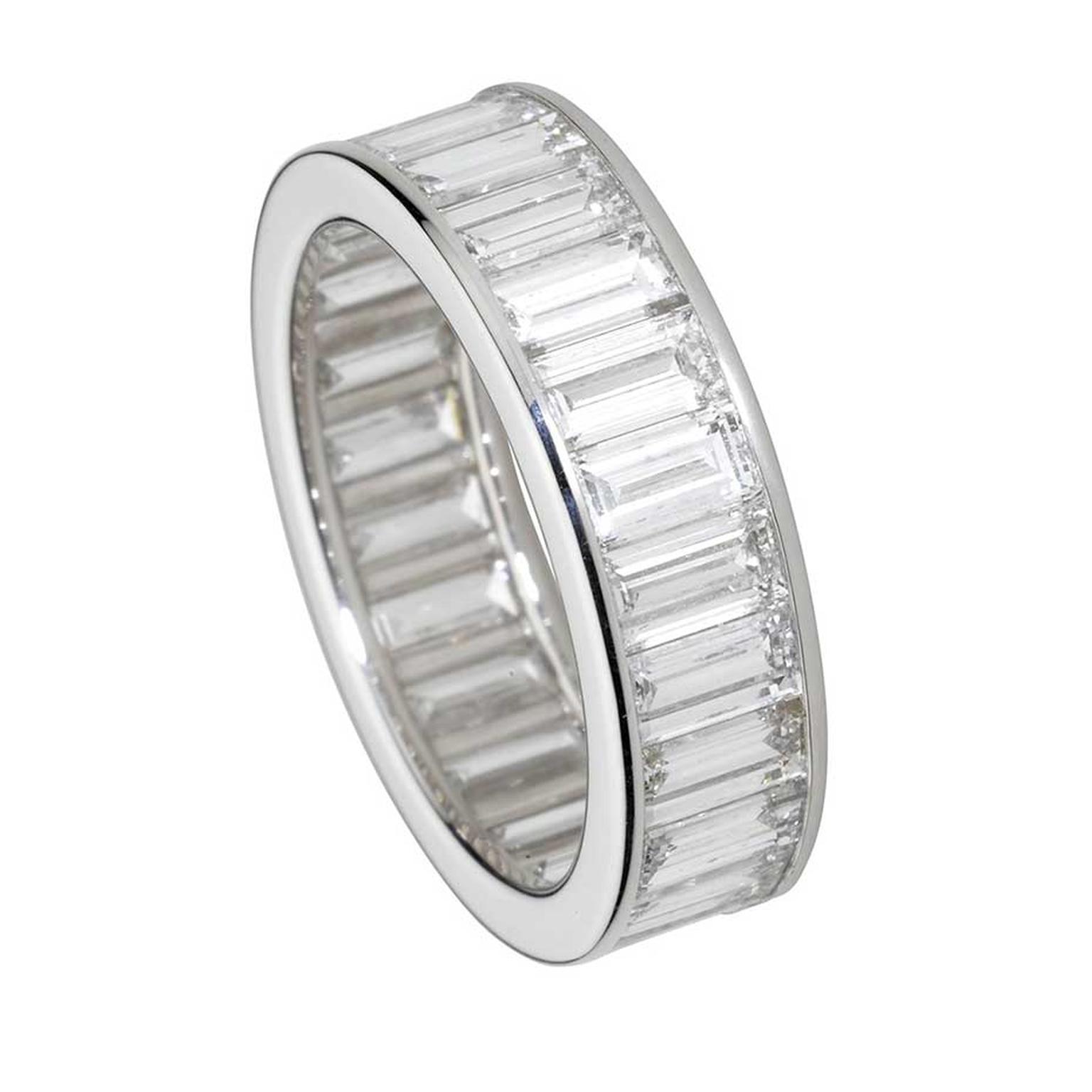 Cartier eternity ring in platinum, set 