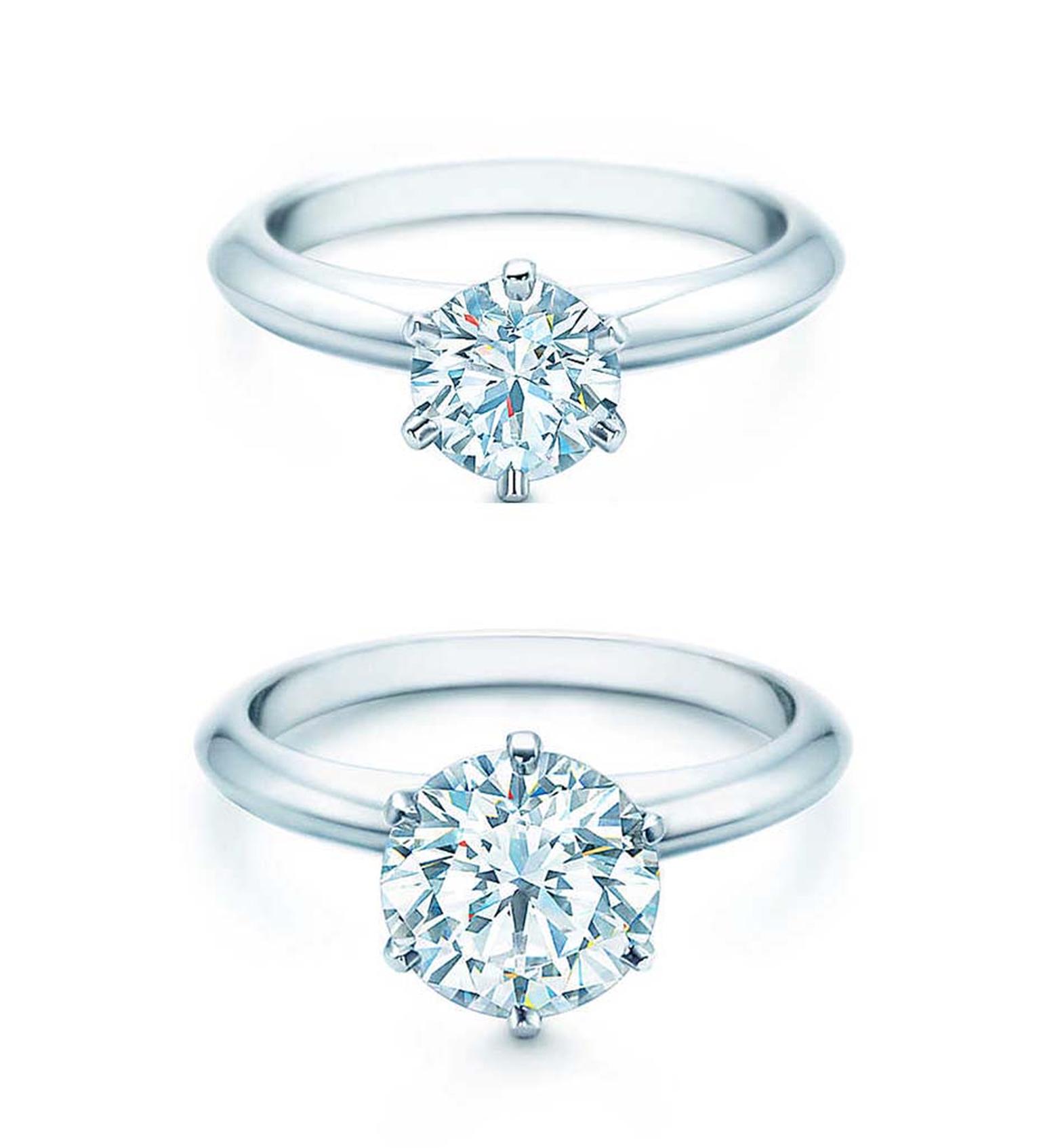 1 carat diamond Tiffany setting 