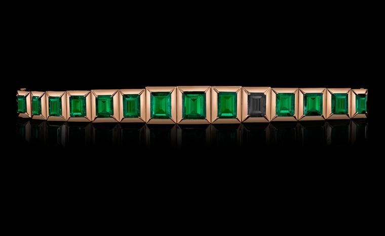 Style of Jolie Emerald Bracelet, a jewellery collection created by Angelina, the proceeds will benefit her charity The Education Partnership for Children of Conflict