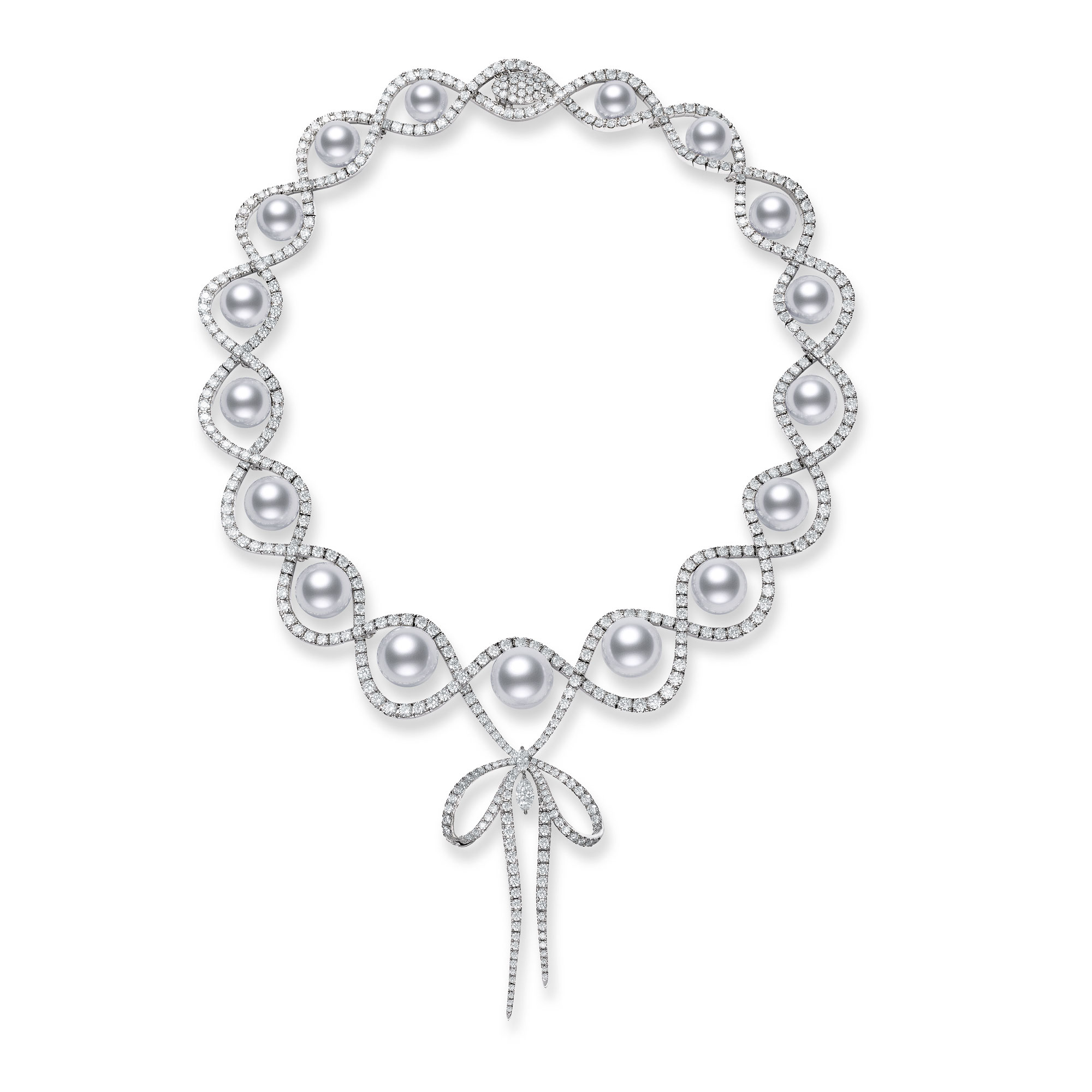 mikimoto ribbon necklace