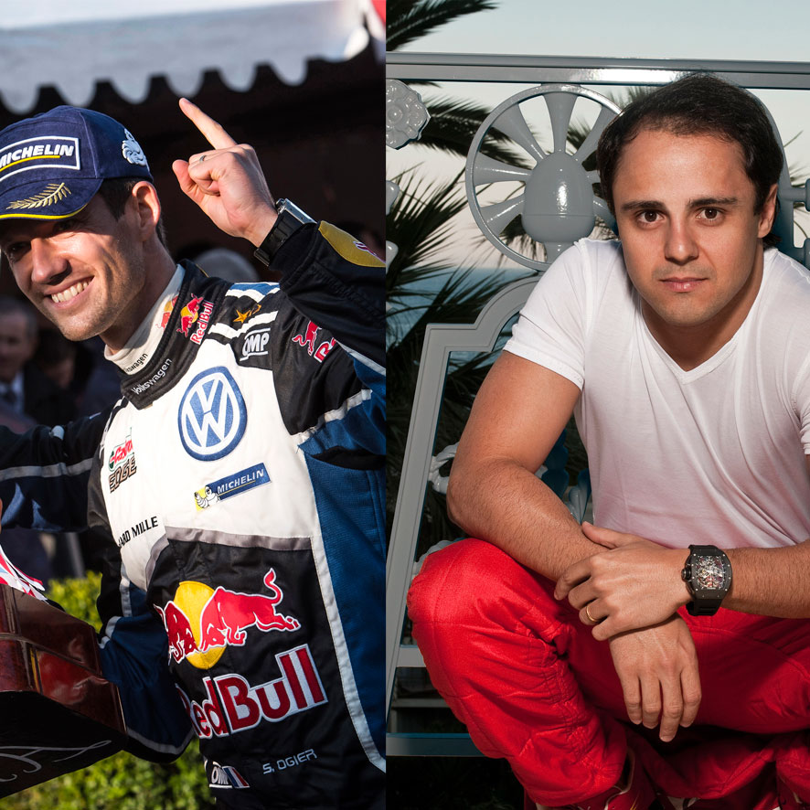 Sebastian Ogier and Felipe Massa wearing Richard Mille