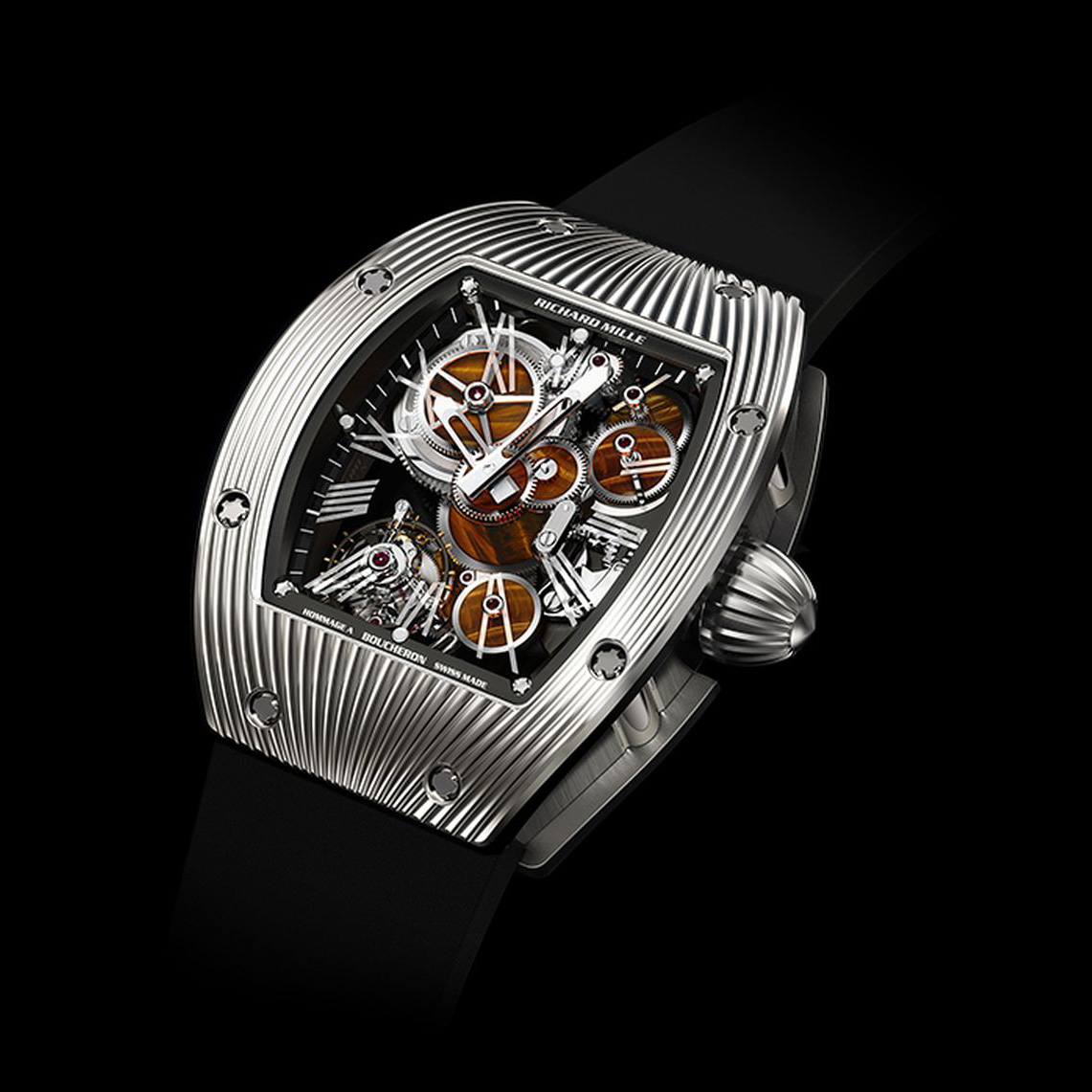 Richard Mille s RM018 Boucheron watch features a gear train