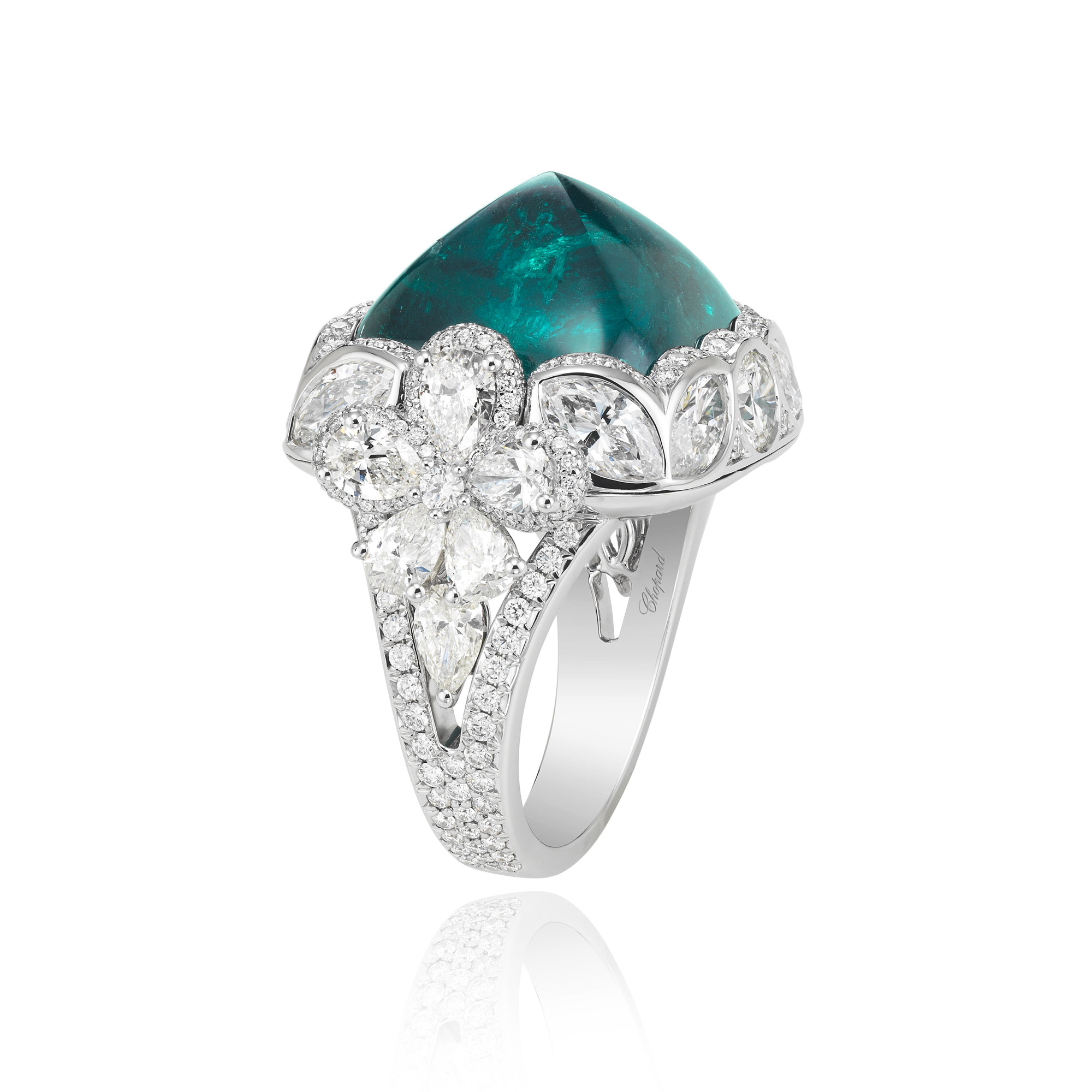 Chopard emerald ring sale