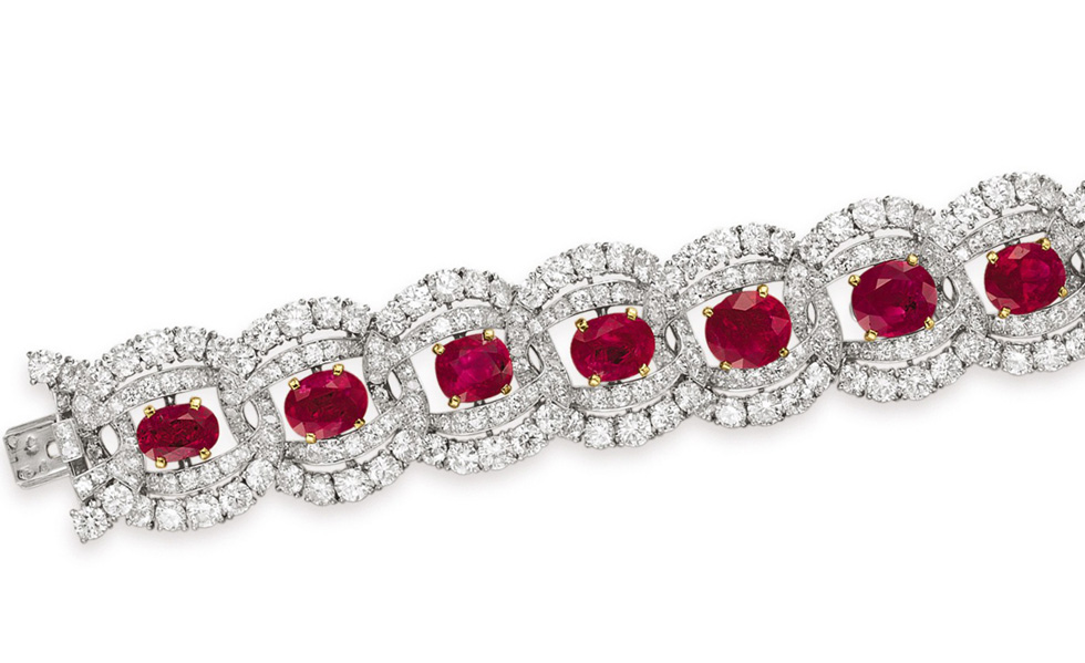 The Cartier Ruby Suite Bracelet Estimate 150 000