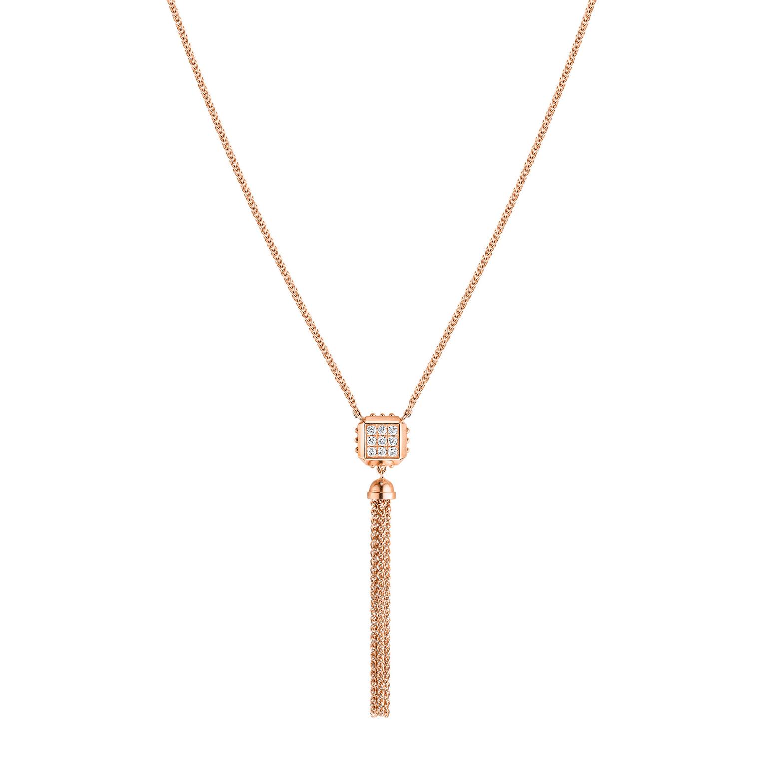 Louis Vuitton Rose Gold and Diamond Pave Idylle Blossom Twist Bracelet