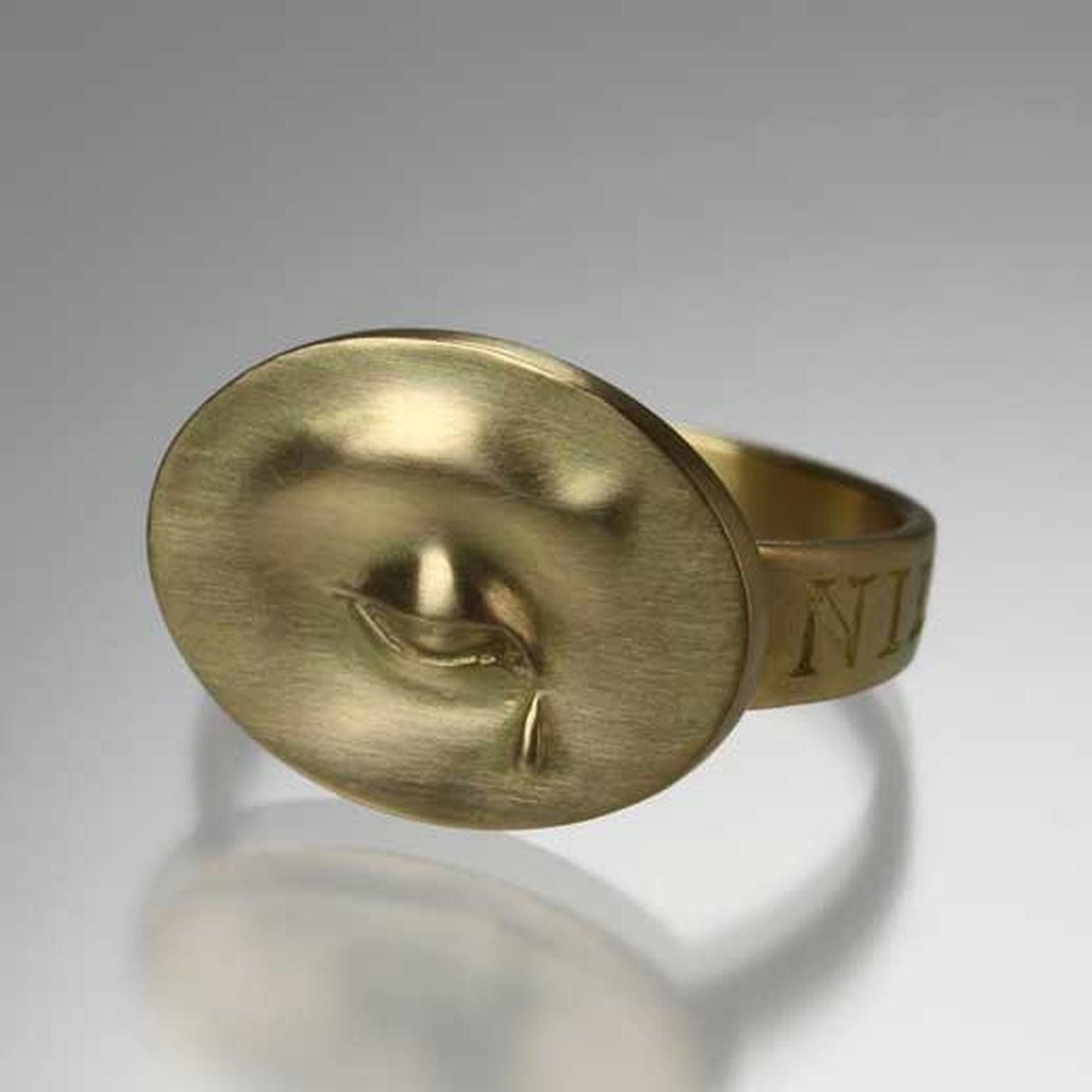 Gabriella Kiss 18K Yellow Gold Estate Ruby Ring – Long's Jewelers