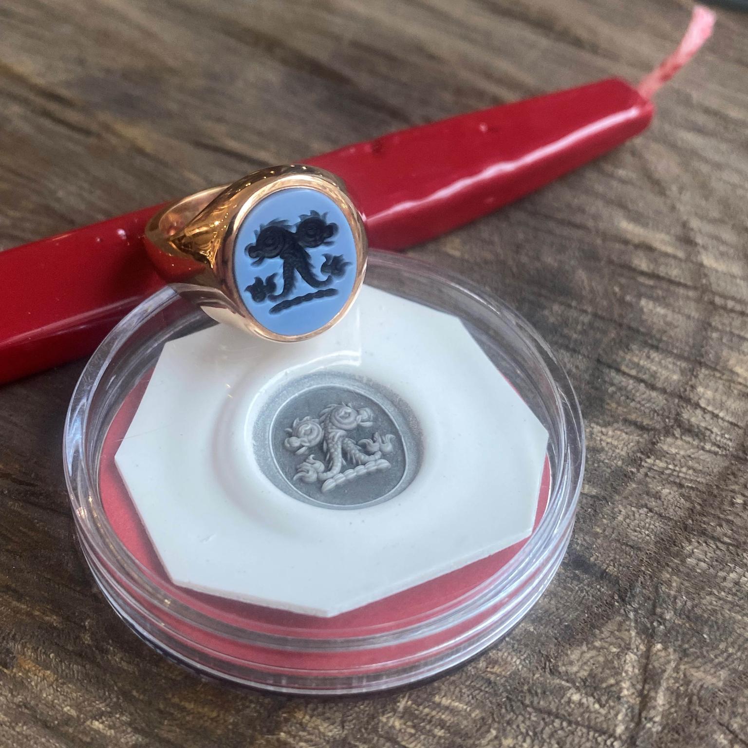 Dolphins ring by Rebus