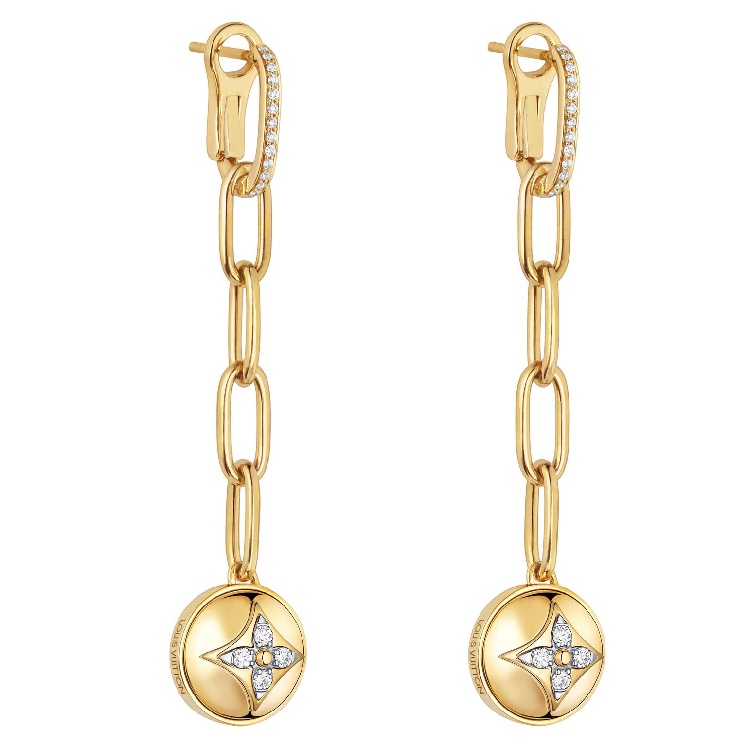 Lv iconic yellow gold earrings Louis Vuitton Gold in Yellow gold - 25351397
